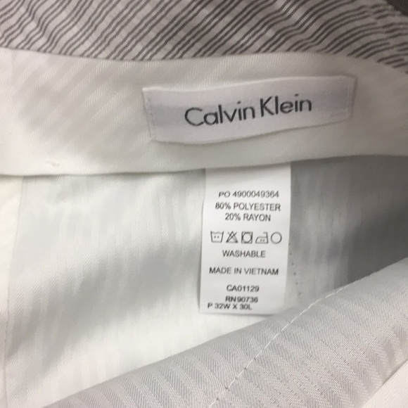Calvin Klein Flat Front Pant 30/32 Men’s Dark Tan - Picture 6 of 6